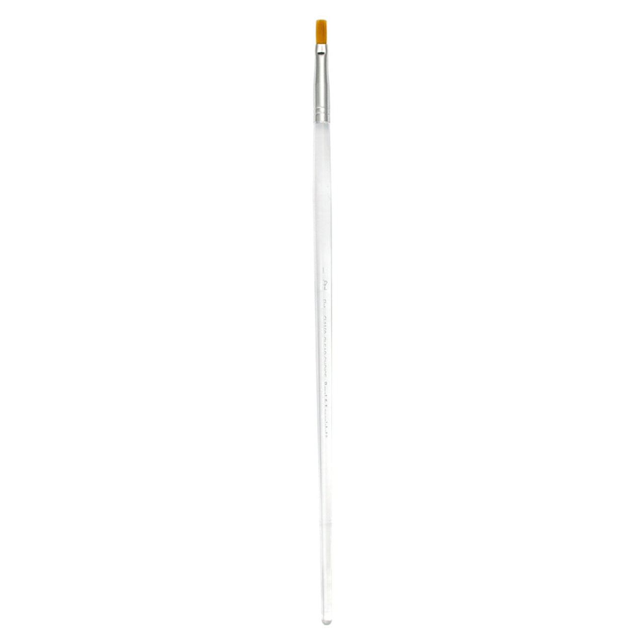 CL1150 Series | Clear Choice™ Long Handle Golden Taklon Flat Brush